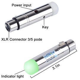 2.4 G ISM DMX512 Male/Female XLR Transmitter/Receiver with Antenna for Moving Heads Stage Light