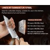 XINZUO Kiritsuke Chef Knife 5.8",Sharp Forged Damascus Stainless Steel Sharp