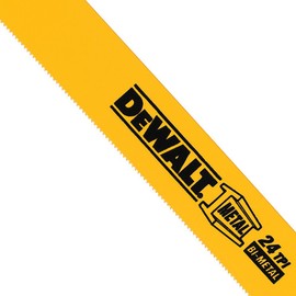 DEWALT Hojas de sierra alternativas, parte trasera recta, 4 pulgadas, 24 TPI, paquete de 5 (DW4812)