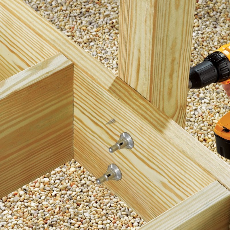 FastenMaster FMTHR007-24 ThruLOK Screw Bolt Fastening System, 7 Inches, 24-Count,