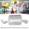 Clear Shoulder Bag PVC Zippered Waterproof Stadium Approved Purse for