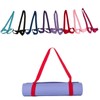 BESPORTBLE Yoga Mat Thick Strap Black Cotton Exercise Mat Carrier