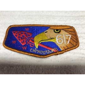 Boy Scout OA LODGE 617 Chi-hoota-wei flap MINT 1250GG