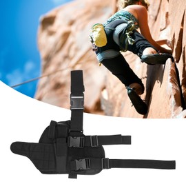 Outdoor Drop Leg Bag, Adjustable Thigh Bag Drop Thigh Pack with Nylon Detachable Belt, Drop Leg Pouch for Running, Climbing, Black