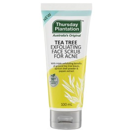Thursday Plantation Exfoliating Acne Face Scrub, 100 ml (Pack of 1)