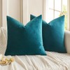 MIULEE Pack of 2 Velvet Pillow Covers Decorative Square Pillowcases