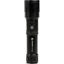 Jonard Tools Solis SOL-F1 Rechargeable Tactical Flashlight - 1500 Lumens, IPX4 Rated, Adjustable Zoom Head, Hands-Free Magnetic Base