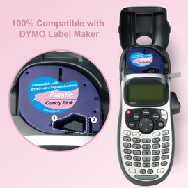 5 Compatible with Dymo Label Maker Refills 1/2 inch x13 feet 12mm x 4m Multi-Colour Label Maker Tape, Replacement for Dymo Label Maker LT100T LT100H QX50