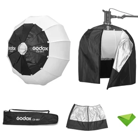 Godox CS-85T 85cm/33.4inch Lantern Softbox with Skirt, Bowens Mount Soft Boxes for Small Space Light Diffuser for Godox SL60W SK400II SL150 II, UL150, VL150 for Video Recording, Live Streaming, etc