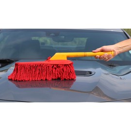 California Car Duster 62442 Standard Car Duster with Wooden Handle,Red
