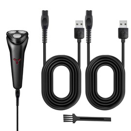 Eophmi For Phillips One Blade Charger Cable, 2 Pcs 5V for Phillips One Blade Charger Cable 1m for Phillips Shaver Compatible with Oneblade360 QP2724 QP2834 MG7910 S7887 5830 and More