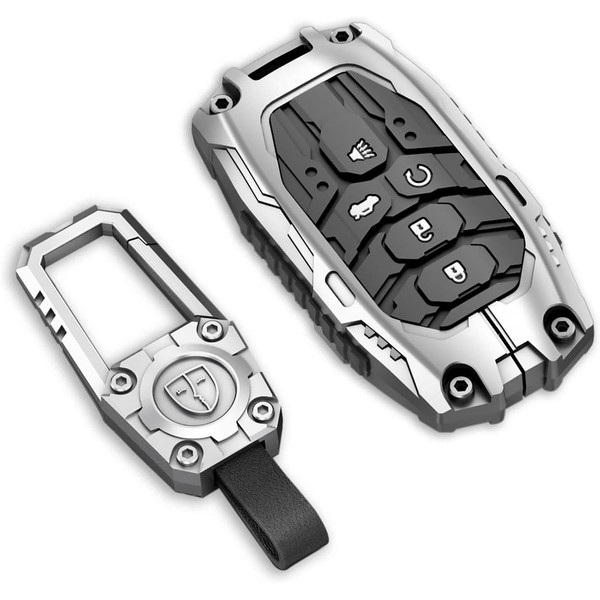 Cavlobe Zinc Alloy Key Fob Cover,Keychain,Full Protection Car Key Case