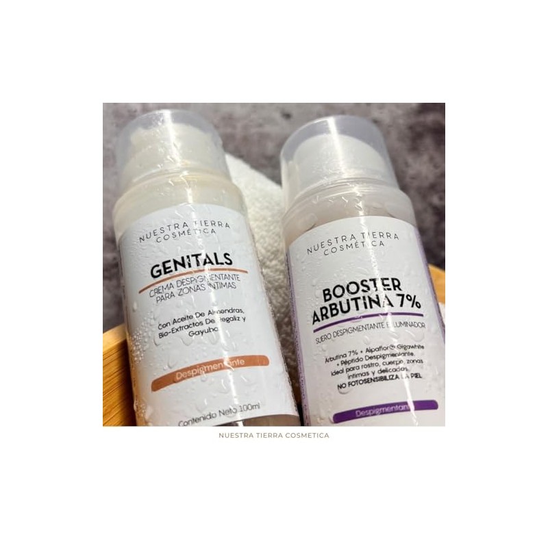 Nuestra Tierra Cosmética Kit Despigmentante para Zonas Íntimas, Crema Genitals