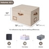 StorageWorks Large Clothes Storage Bins, Fabric Boxes with Divider Board,
