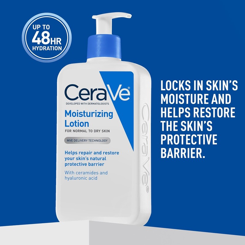 CeraVe - Loción hidratante diaria, 12 onzas