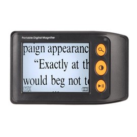 Digital Magnifying Glass, Portable Video Digital Magnifier with 2 to 25x Magnification, 3.5 Inch LCD Screen, Electronic Reading Aids with AV Output for Visually Impaired