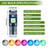 Rebvugr 12PCS T5 LED Bulbs, 74 73 37 2721 LED