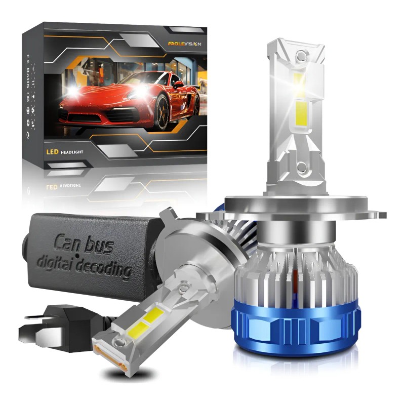 Kit De Luz Led Automotriz H4 H13 9004 9007 60000lm