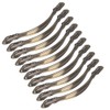 10 Sets Bronze Tone Handle Pull Cabinet Hardware for Dresser
