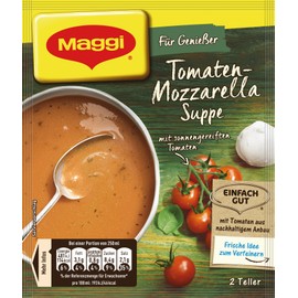 Maggi For connoisseurs tomato mozzarella soup, makes 2 plates, 1 pack (1 x 59 g)