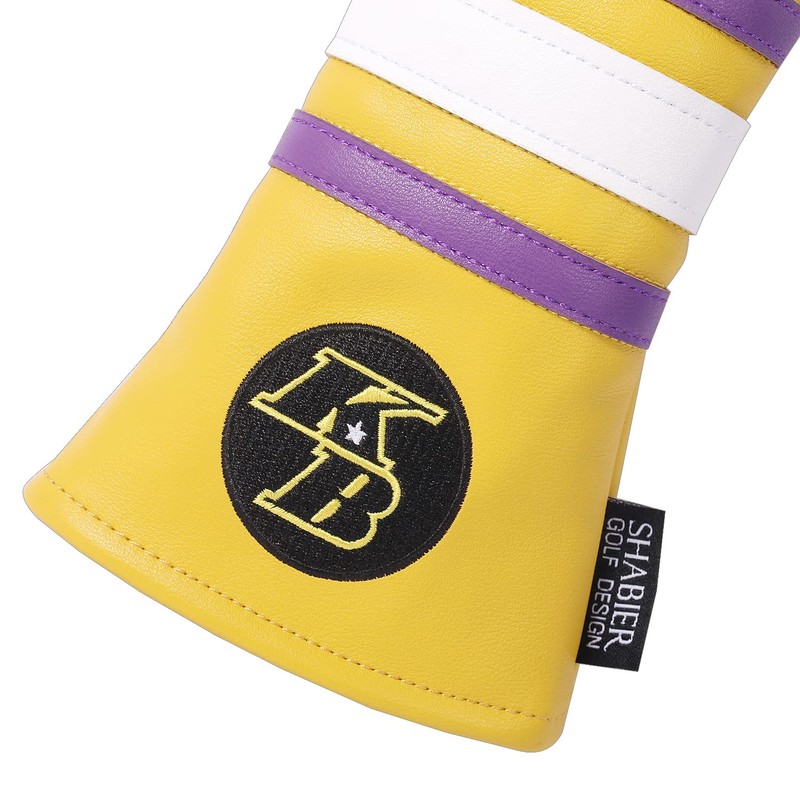Yellow Number 8 Soft PU Leather Golf Club Headcover for