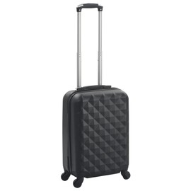 TREATLIFE HOME Travel in Comfort with Hardcase Trolley, Lightweight ABS Construction, Internal Straps & Security Lock, 21.7" Black