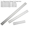 Stainless Steel Ruler, 15/30/38/45 cm Straight Metal Ruler, Metric Imperial
