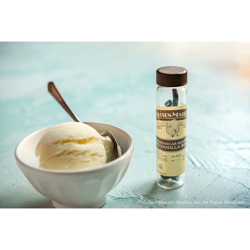 Nielsen-Massey Madagascar Bourbon Vanilla Beans for Baking and Cooking, 2-Bean