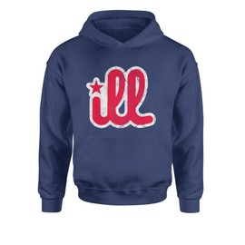 Youth Hoodie Ill Vintage It's A Philadelphia Philly Thing Medium Navy Blue