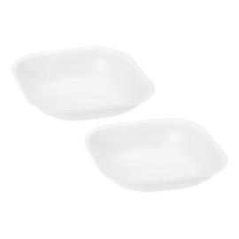 PATIKIL 5pcs Diamond Shaped Weighing Boats Plastic 30ml Medium Disposable Powder Dispenser for Weighing and Mixing White