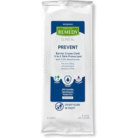 REMEDY Toallas de limpieza Sanitaria con crema y barrera protectora de piel 3 en 1