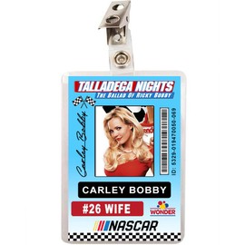 Talladega Nights Carley Bobby Driver ID Badge Name Tag V2