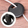 2 Pcs 60mm Desk Cable Grommets - Black Desk Cord