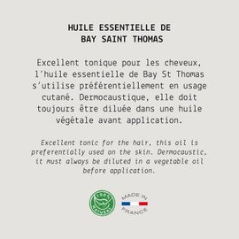 MY COSMETIK - Bay St Thomas Essential Oil - HEBBD/HECT Chemotyped - 100% Pure and Natural - 10ml