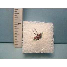 Terry Harville Miniature Morning Clock Butterfly Terry Harville 1/12 Scale