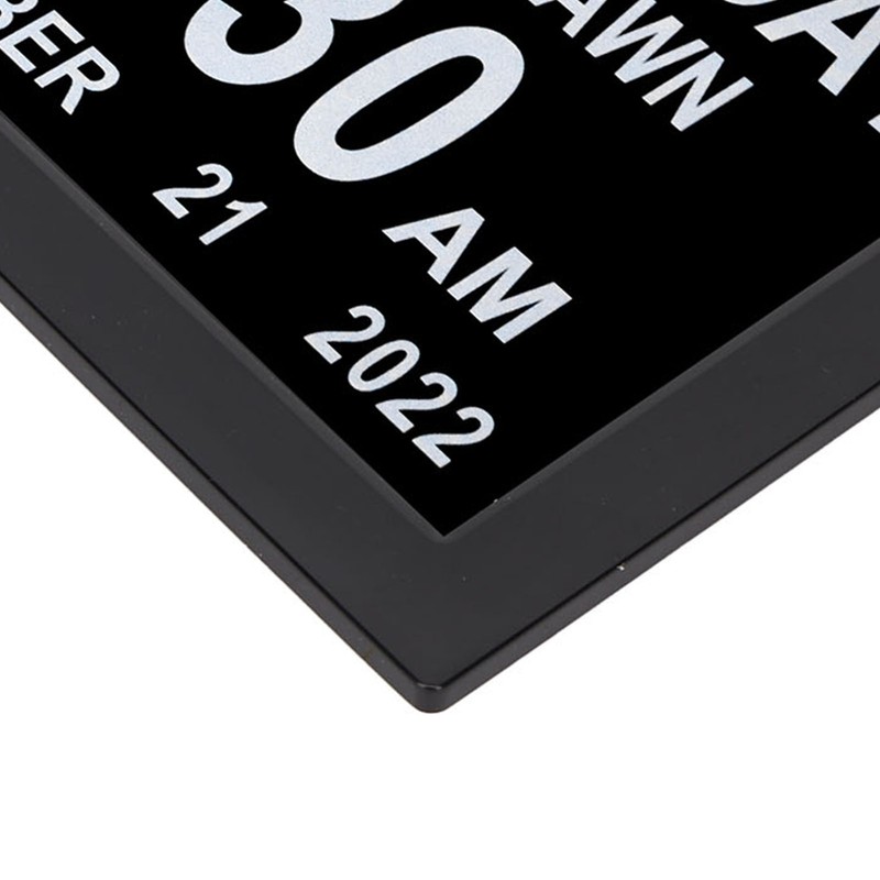 8inch Digital Day Calendar Clock Alarm Reminders Auto Dimming Large