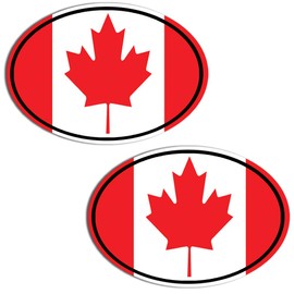 Biomar Labs® 2 x Vinyl Stickers Decals Canada National Canadian Flag Car Motorcycle Helmet B 203