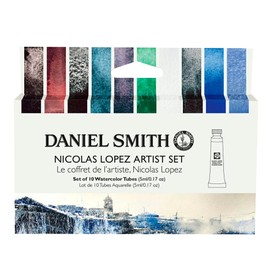 Daniel Smith Transparent Watercolor Paint, Extra Fine Nicholas Lopez Artist, 10 Colors, 16.4 ft (5 m), No. 2, 285610443