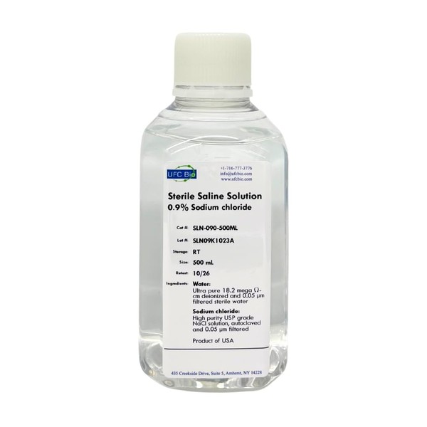0.9% Normal Saline Solution - USP Grade - Sterile and