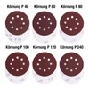 BOOMET Sandpaper Velcro Sanding Discs 125 mm 8 Hole Sets