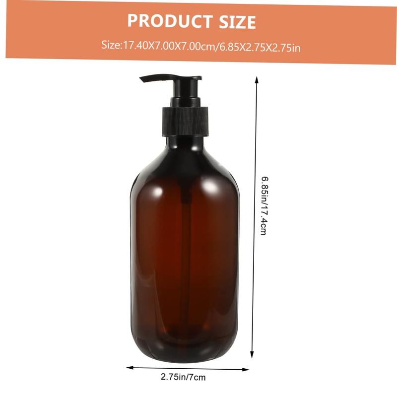 Baluue 2sets Mini Airless Pump Bottle Dispenser Refillable Soap Shampoo