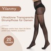 Yilanmy Pack of 6 Tights for Women 20 Denier Transparent