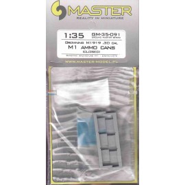 Master Model MASGM35091 1:35 Master Model Browning M1919 .30 cal M1 Ammo  Cans Closed