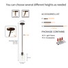 KLSS Oil Rubbed Bronze Pendant Lights Kitchen Island - Clear