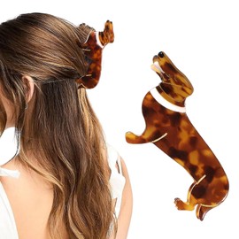 Acetate Dachshund Dog Hair Clips Cute Dachshund Claw Clip Dachshund Dog Small Hair Claw Cellulose Acetate Hair Clips Cute Animal Pet Claw Clip Cute Puppy Clips