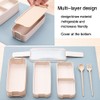 Bento Box Lunch Box 3-in-1 Compartment Containers Leakproof Stackable Bento