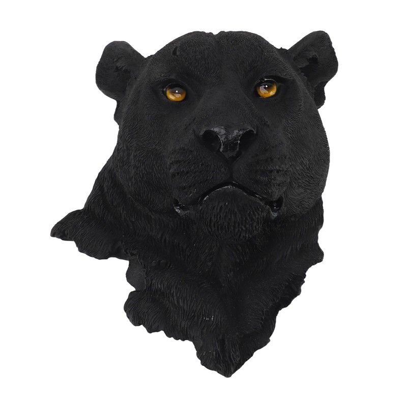 3D Simulation Animal Head Statues Wall Decor Resin Unique Exquisite