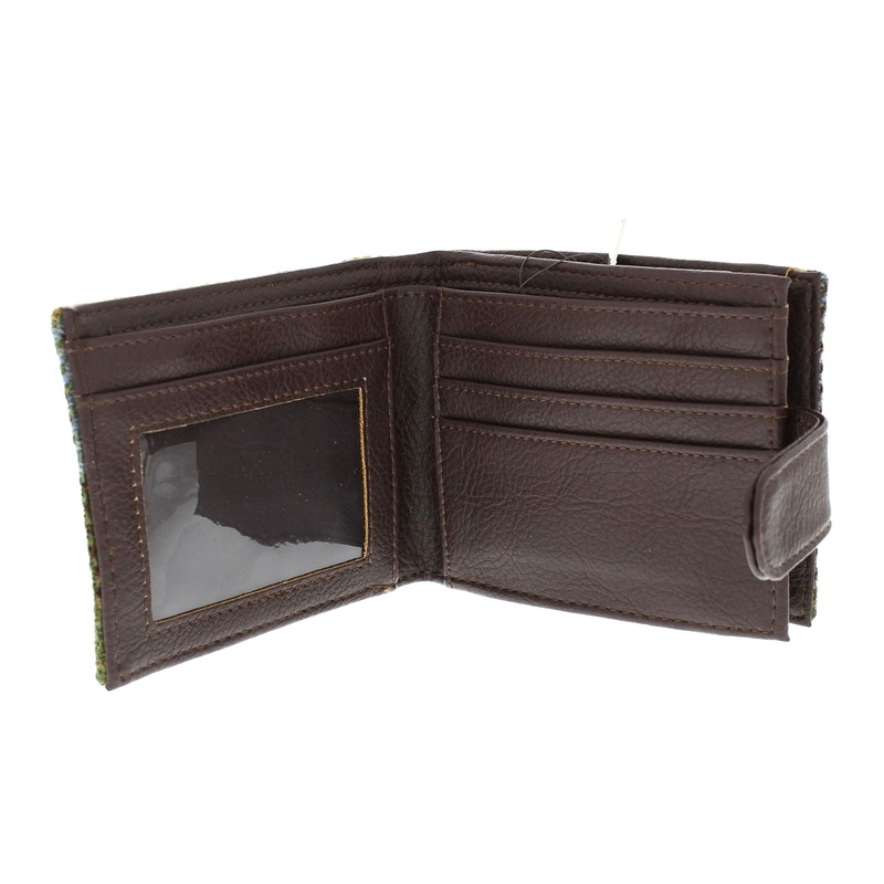 Glen Appin Harris Tweed Wallet (Col. 15 Blue Check)