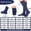Tarpop 4 Pairs Men Zipper Compression Socks Colorful 20-30mmhg Compression