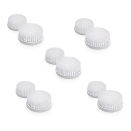 Replacement Heads for The Professional Skin Care System by ToiletTree Products (Soft Facial Brush (10 Pack)